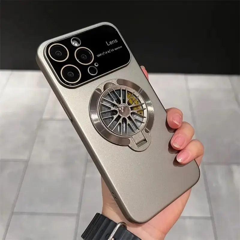 Luxury Magnetic Wireless Charging  Spinning Top Magsafe Case For iPhone