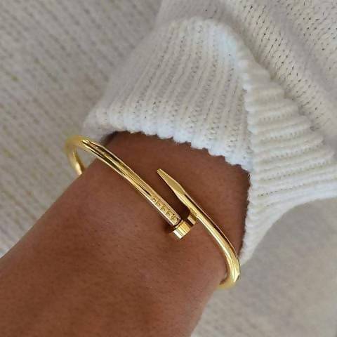nail bracelet gold - rose gold - silver